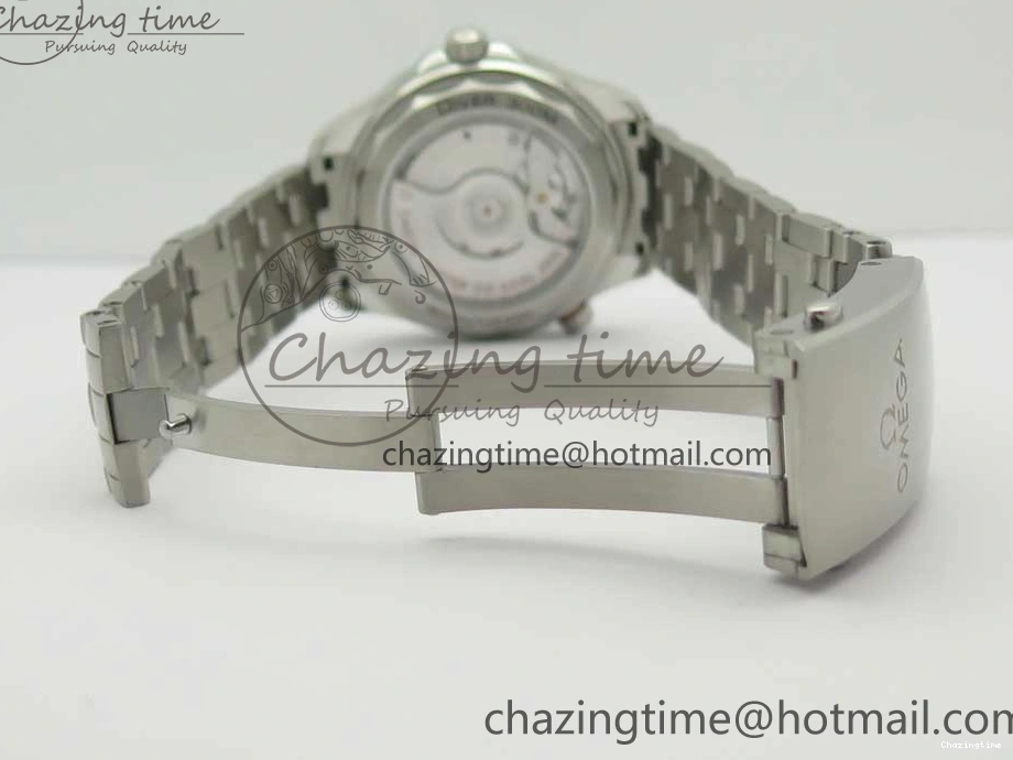 0424 ZeroBulk 2018 Seamaster Diver 300M OMF Best Edition Blue Ceramic Blue Dial on SS Bracelet A8800 (Black Balance Wheel) 7957